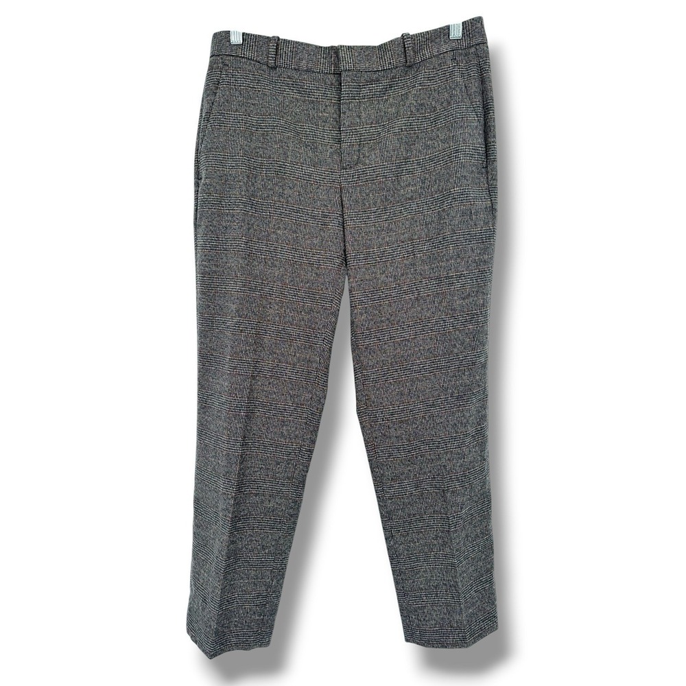 Banana Republic Avery Plaid Ankle Pants Sz 8 Career Office Siren‎ Stretch NWT P